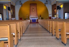 St. Bernard's Catholic Church in Enfield, NS, is one of many Christian and Jewish gathering places that were empty during the traditional holy days of Easter and Passover in 2020. Over the past year, churches across Atlantic Canada have had to pivot and find new ways to reach congregations. 