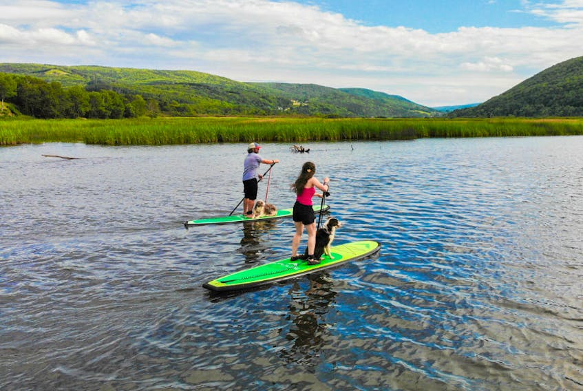 Three Cape Breton adventure tourism companies — Live Life In Tents, CB West Paddle Boards and A Great Day Fishing — are joining forces in a bid to say thank-you to those working the front lines locally during the global COVID-19 pandemic. CONTRIBUTED/CBWESTSUP.COM