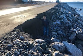 Yve LeRoy is concerned with the state of the road through Fox Island River-Point au Mal on the province’s west coast. The rock along the water is being continually washed away and undermining the structure of the road.