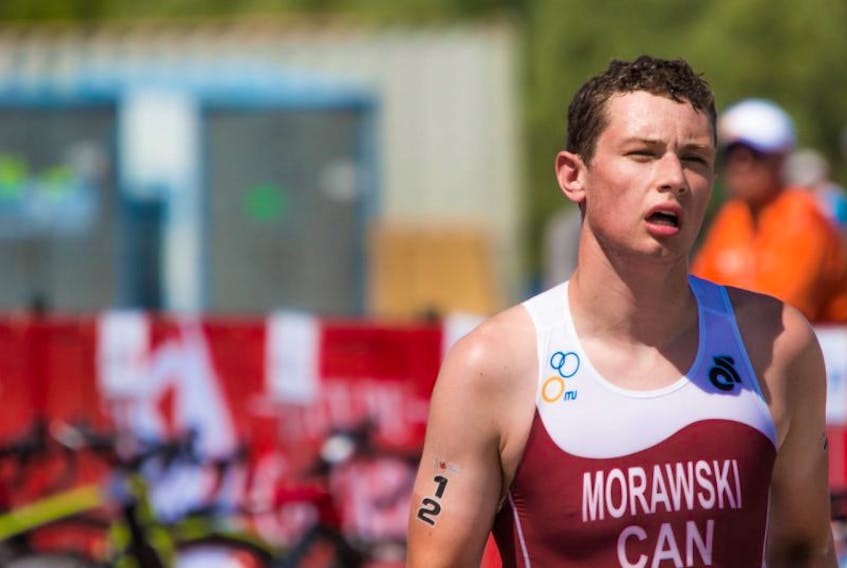 Dylan Morawski, 17, from Gander is one of three male triathletes representing Newfoundland and Labrador at the Canada Summer Games. Morawski was 22nd overall in the individual competition earlier in the week and joined Nick Dolomount of Corner Brook and Ethan Piercey of Gander for a ninth-place finish in Thursday's relay event.