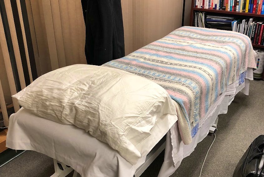 This was Eastern Health CEO David Diamond's office setup for the three night he spent at the Health Sciences Centre following Friday's storm. CONTRIBUTED PHOTO