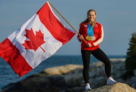 Halifax’s Ellie Black was named Canada’s flag-bearer for the closing ceremonies Sunday at the Pam American Games in Lima, Peru. Black became the first woman to win back-to-back individual all-around titles at the Pan Am Games. DARREN CALABRESE / Canadian Olympic Committee