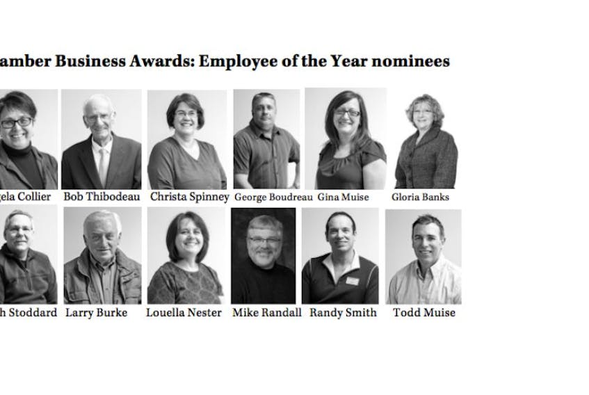 Chamber of Commerce 2015 Employee of the Year nominations for the annual Business Awards.