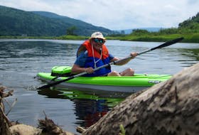 Cape Breton Post reporter David Jala recently took to the waters of the Margaree River with several friends on a kayaking trip that proved to be somewhat of an epic adventure for the longtime scribe. Contributed/Michael 