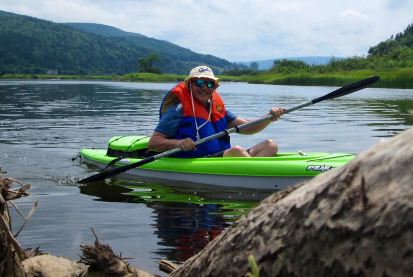 Cape Breton Post reporter David Jala recently took to the waters of the Margaree River with several friends on a kayaking trip that proved to be somewhat of an epic adventure for the longtime scribe. Contributed/Michael 