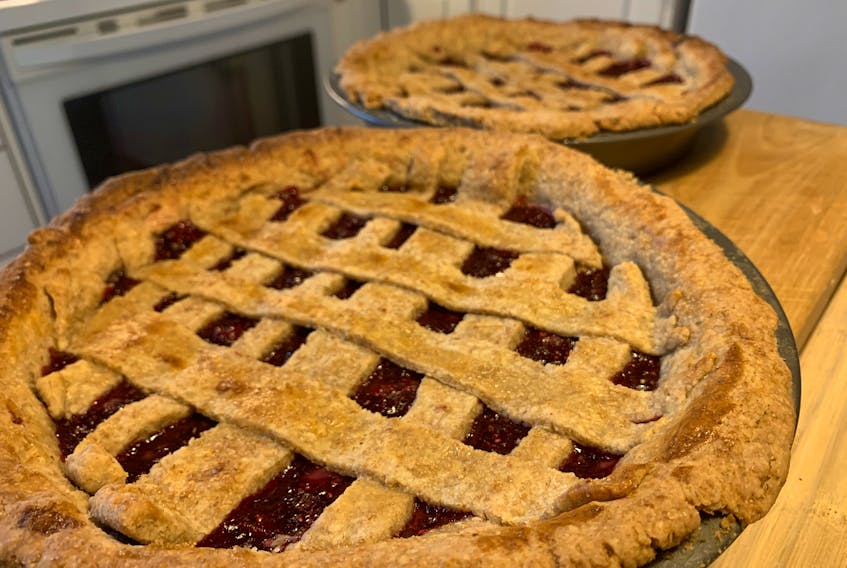 These partridgeberry pies almost look too good to cut, almost. CONTRIBUTED PHOTO BY ERIN SULLEY