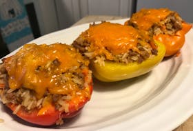 Finito! Stuffed peppers are great on their own or accompanied by a side salad. ERIN SULLEY/SPECIAL TO THE TELEGRAM