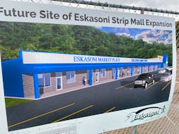 A conceptual drawing of the proposed mall space expansion in Eskasoni. OSCAR BAKER III • CAPE BRETON POST