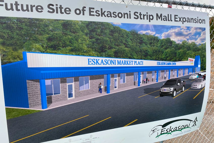 A conceptual drawing of the proposed mall space expansion in Eskasoni. OSCAR BAKER III • CAPE BRETON POST