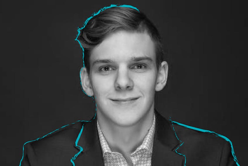 Evan Hawley, 22, a Dartmouth, N.S., native is one of the co-founders of Odyssey Virtual. He wants to see the company move into producing videos of pre-to-post construction of property developments. - Photo illustration by Belle DeMont
