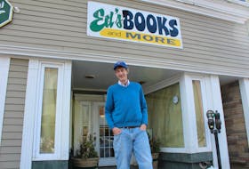 Ed Gillis, owner of Ed’s Books and More, outside of his new store location on Charlotte Street in Sydney. The store is set to reopen on March 7. GREG MCNEIL/CAPE BRETON POST