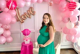 Courtney Aylward's pregnancy wasn't easy, but prior to the coronavirus (COVID-19) pandemic, she was able to enjoy a baby shower with family and friends. Contributed photo/Courtney Aylward 