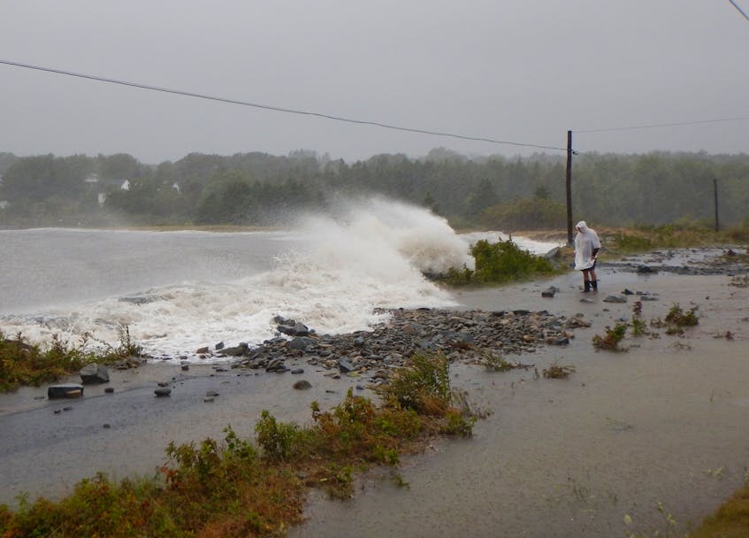 The fallout from post-tropical storm Dorian in 2019 on the South Shore of Nova Scotia. - Pam Laird