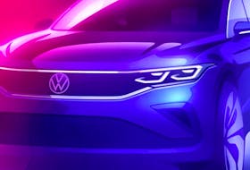 A concept sketch of the 2022 Volkswagen Tiguan refreshed model. 