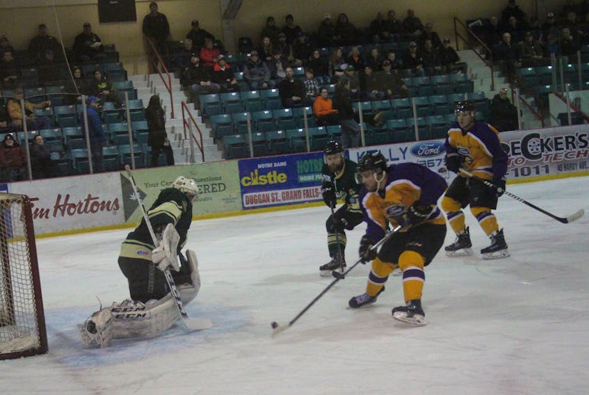 There will be no senior hockey played in Gander or Grand Falls-Windsor this season after teams decided Feb. 10 to call off the 12-game season scheduled between the Gander Flyers and the Grand Falls-Windsor Cataracts. FILE/THE CENTRAL VOICE