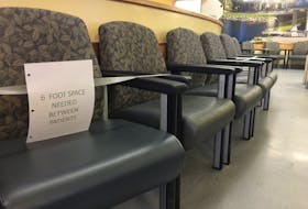 Social distancing is in place throughout the Cape Breton Regional Hospital, particularly in the emergency department. Patients diagnosed with COVID-19 have been admitted to a section on the fourth floor of the Sydney hospital. CAPE BRETON POST 