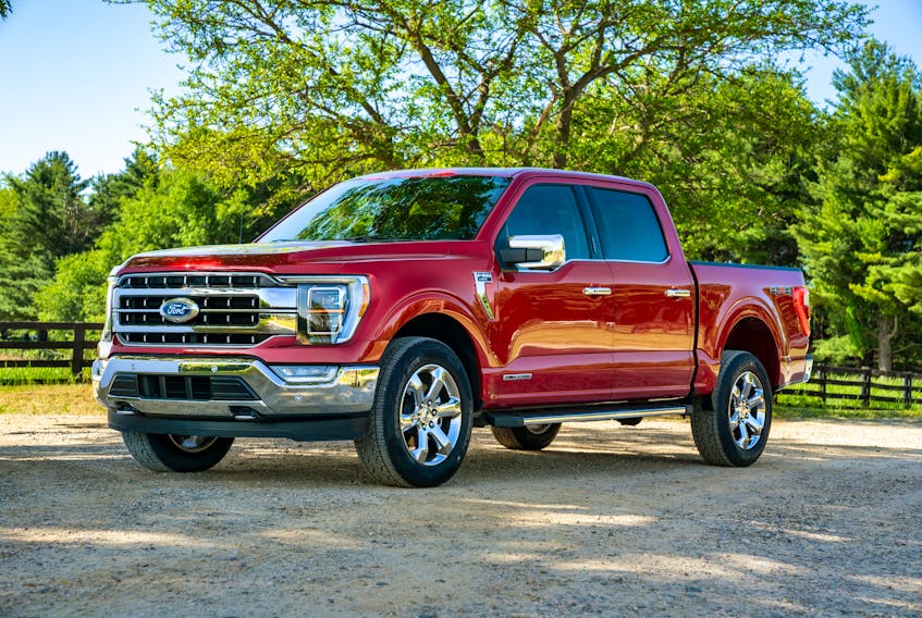 The 2021 Ford F-150 Lariat has an available Pro Power Onboard generator that  comes in three power levels.  – Ford