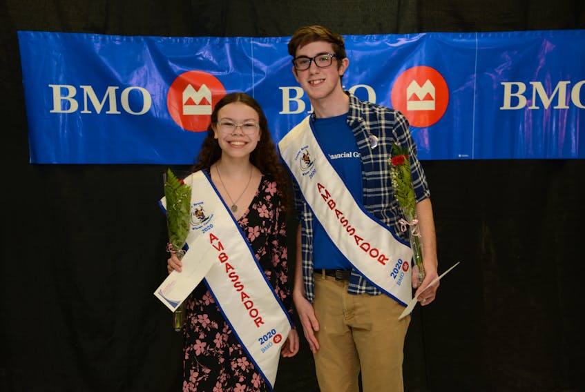 Violet Cummings, left, and Luke Thibeau were recently selected as ambassadors of the 2020 Corner Brook Winter Carnival. Contributed by Roger Down
