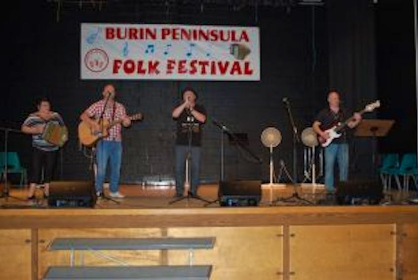 ['<p>The Grand Bank based band The Rovers made their first appearance at The Burin Peninsula Festival of Folk Song and Dance.</p>']