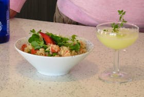 Mark DeWolf pairs the fresh flavours of lobster risotto with a lemony cocktail featuring Nova Scotia's own Steinhart Gin. CONTRIBUTED
