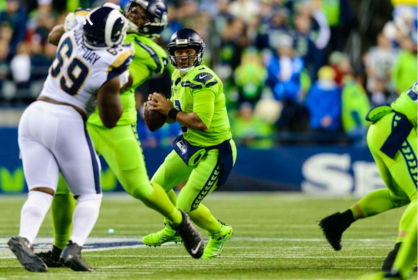 Seattle Seahawks' quarterback Russell Wilson helped direct his team to an exciting 30-29 win Thursday against the Los Angeles Rams at CenturyLink Field.