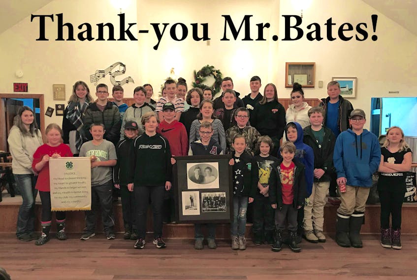 Members of the Onslow-Belmont 4-H Club sent Fred Bates a thank-you photo in appreciation of his donation. CONTRIBUTED