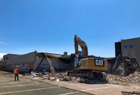 The former Dominion supermarket in Churchill Square was demolished on Monday. The building will be replaced by a six-storey commercial and residential building. EVAN CAREEN/SaltWire Network