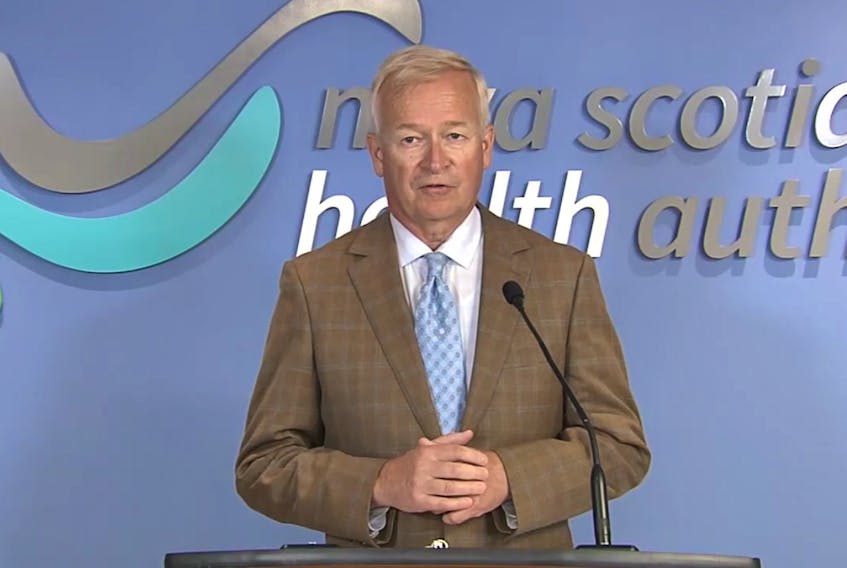 Frank van Schaayk, chairman of the Nova Scotia Health Authority board, at the 2019-2020 annual general meeting livestream.