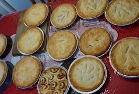 Some of Mary Rossiter's pies. Her biggest pastry tip is to mix the ingredients together only enough to ensure they are mixed well. Over-handling the dough, she says, will make it tough.