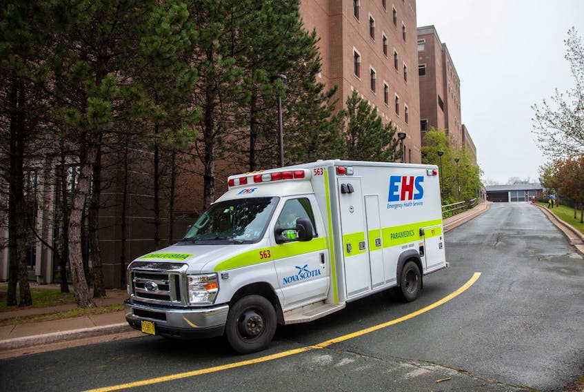 An EHS ambulance departs the Halifax Infirmary in Halifax on Monday June 3, 2019. File Image / Tim Krochak / The Chronicle Herald