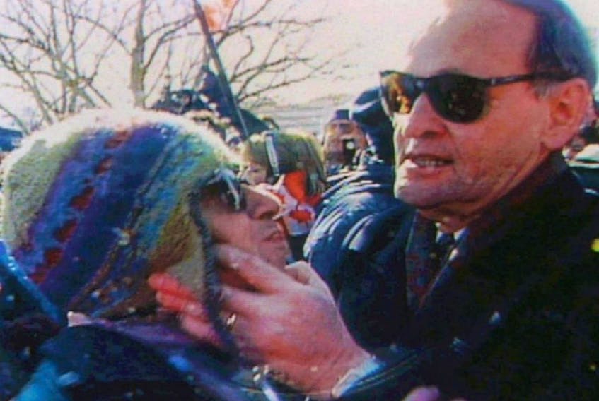 Jean Chretien – a definite character - gives a ‘Shawinigan handshake’. Columnist Emilie Chiasson reflects on the lack of characters today.