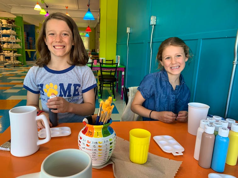 Heather took a day off and had a great afternoon with her kids at Clay Cafe Truro. – Heather Laura Clarke Photo