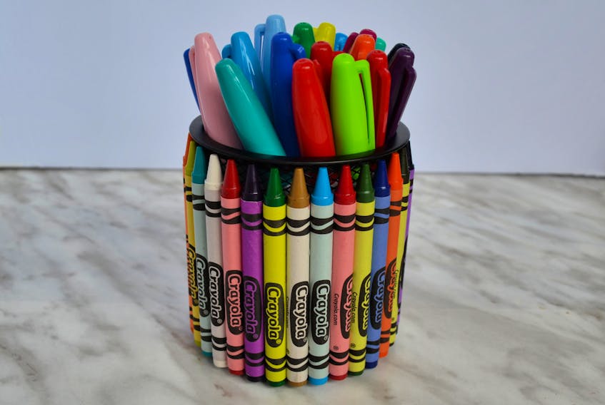Create a cute pen holder for your favourite teacher's desk and fill it with supplies.