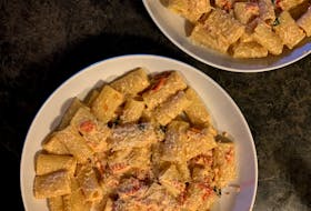 This ricotta and tomato rigatoni recipe was created by TikTok sensation The Pasta Queen, who posts how-to pasta recipes daily for her 842,000 followers. 