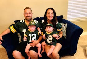 Kevin and Candace Myers of Paradise, N.L. have always been football fans. Their twin sons have also been raised to be avid Green Bay Packers football fans. Their team missed the Superbowl this year, but the family will still tune in and celebrate their favourite sport.