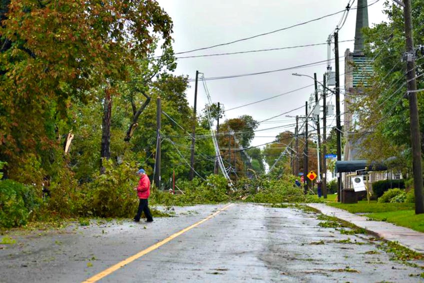 Post-tropical storm Dorian, which hit the East Coast almost a year ago, wreaked havoc and caused more than $100 million in insured damages across the region. Summerside, P.E.I., experienced power outages, flooding, and uprooted large trees that caused damage to roads, homes, personal property, and businesses. Desiree Anstey/ Saltwire