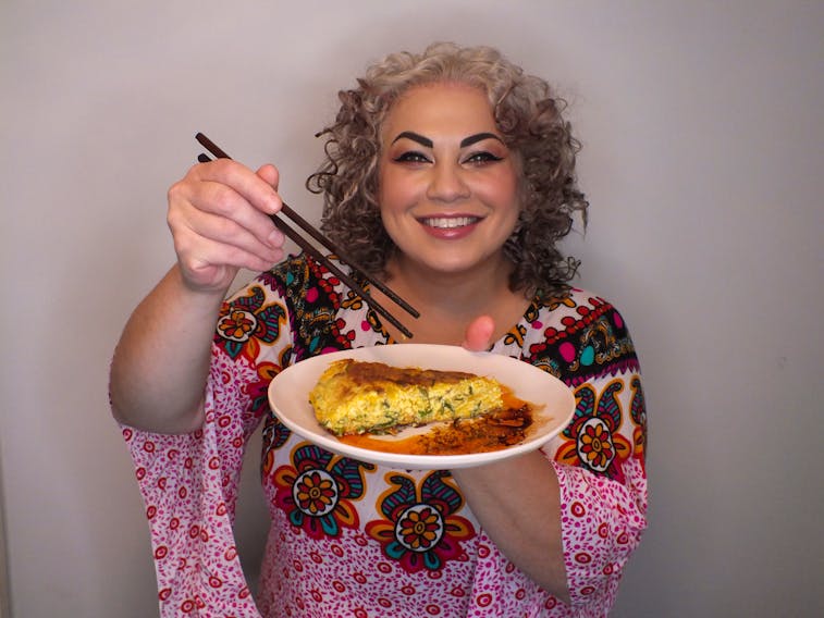 Chef Ilona Daniel's Chinese-Style Pumpkin and Chive Omelette is sure to be a crowd-pleaser. It's a great way to celebrate the season.