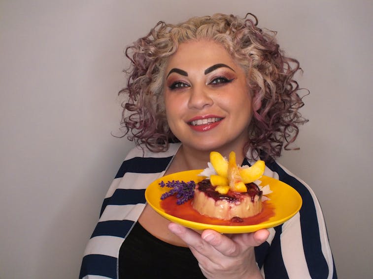 Chef Ilona Daniel creates a decadent dessert that incorporates in-season fruit, like cherries or peaches, into an Italian panna cotta.