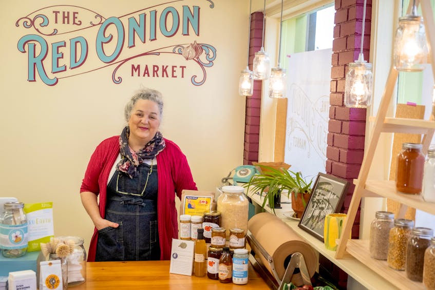 As many of their neighbourhood businesses were required to close due to COVID-19 last March, Melody Tolson of the Red Onion Market in Annapolis Royal says she stayed focused on the fact that they were still able to stay in business, even if it didn't feel like the business they had planned. Tolson's business opened just three days before the first wave of COVID-19 forced closures across Nova Scotia. 