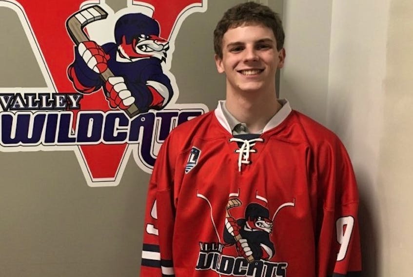 “I’m really excited to join the team,” says Ethan Landry, who was selected first overall in the MHL draft by the Valley Wildcats in Berwick, N.S.