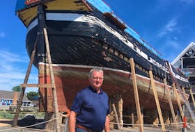 Laurie MacDonald, president of the Ship Hector Society, dreams of the day the replica will be back in the waters of Pictou Harbour. A restoration project was launched earlier this year that will cost between $3.4 and $3.9 million.