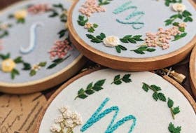 Brianna Henry says monograms and patterns with florals, bouquets, and wreaths are popular embroidery designs. 