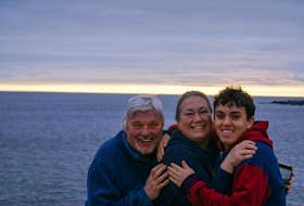 Manuel Velazquez Walker, pictured with his host family in St. John's, NL, is facing a lot of unknowns about his future study in Canada. The international student from the Patagonia region of Argentina just finished Grade 11 in Newfoundland and was unable to return home for the summer as planned.