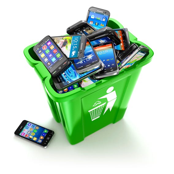 Recycling programs on the East Coast saw over 4,136 tonnes of e-waste - including items like cell phones - recycled in Nova Scotia, P.E.I. and Newfoundland.