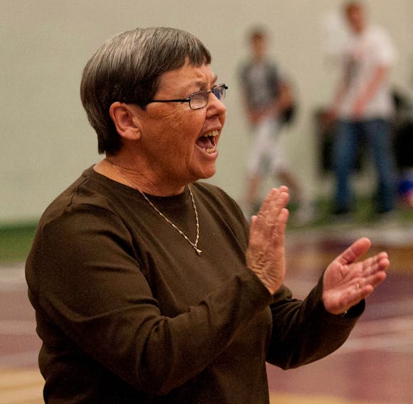 Antigonish native Gail MacDougall, who has coached the Dr. John Hugh Gillis Regional Royals Division 1 girls' basketball team for 39 seasons, recently earned her 900th win with the program. Herald file