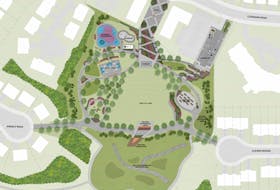 The proposed design of the Galway park, as depicted in St. John’s city council’s agenda documents. -Computer screenshot