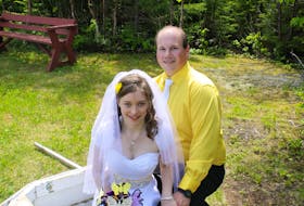 Garrett and Nicole Langdon on their wedding day in 2013. Photo courtesy Garrett Langdon