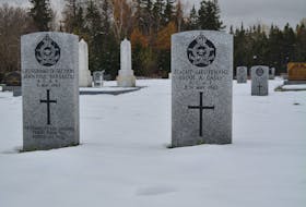 There are gravestones for airmen and soldiers from Canada, the United Kingdom and Australia. Nicholas Mercer/SaltWire Network 