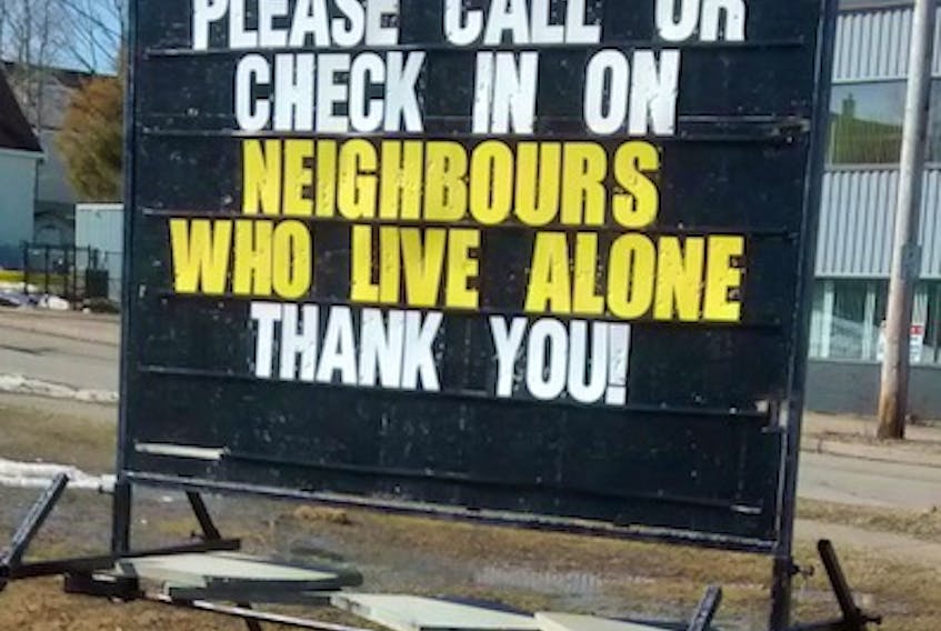 This sign on Victoria Road in Whitney Pier was put up by the St. Michael's Polish Benefit Society. CONTRIBUTED
