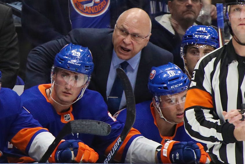 Isles coach Barry Trotz says the magnitude of the COVID-19 impact on New York City is not something easily appreciated people from beyond the epicentre’s boundaries.                   Bruce Bennett/Getty Images